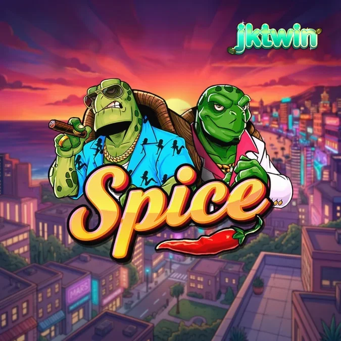 Tampilan visual slot Spice dengan tema kura-kura dan grid Avalanche